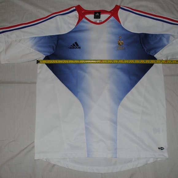 France National Football Team FFF Adidas Large Away White Athletic Mesh - Picture 7 of 8